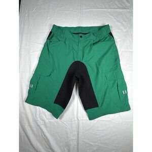 Souke Sports MTB Cargo Shorts Green Black Men’s XL (Measures 34x11) Nylon